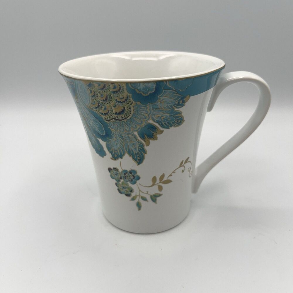 222 Fifth ELIZA TEAL Porcelain Mug
